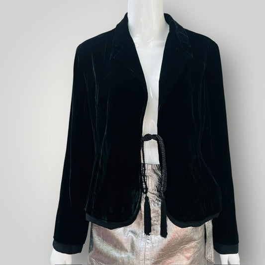 2000s vintage / SIMONA / silk velvet jacket / 10 (3906301851738880542)
