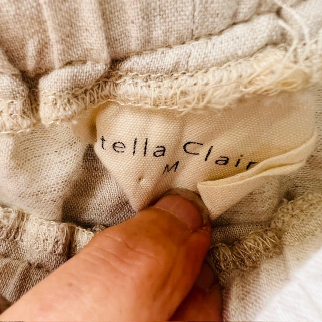 STELLA CLAIRE / linen pants / M / made in nz (3906373409709012253)