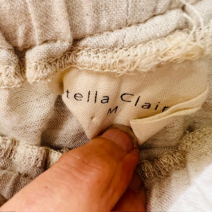 STELLA CLAIRE / linen pants / M / made in nz (3906373409709012253)
