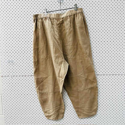 VIVID / 100% linen / barrel leg pants / m (3906373459616481985)
