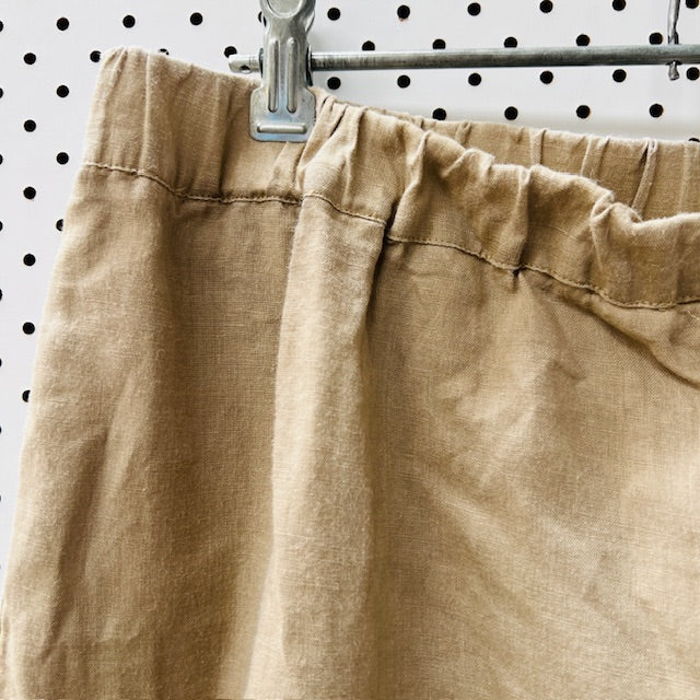 VIVID / 100% linen / barrel leg pants / m (3906373462986485900)