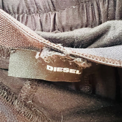 DIESEL / cute satin pants with embroidery / s (3906373516272365539)