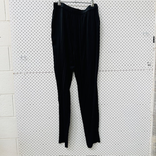 RORY WILLIAM DOCHERTY / silk pants / 14 / made in nz (3906373540811180588)