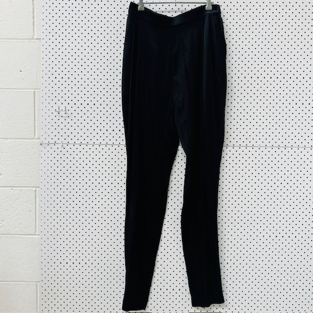 RORY WILLIAM DOCHERTY / silk pants / 14 / made in nz (3906373548864617796)