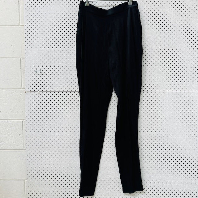 RORY WILLIAM DOCHERTY / silk pants / 14 / made in nz (3906373551101151778)