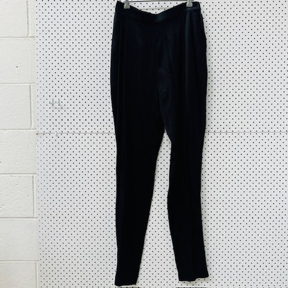 RORY WILLIAM DOCHERTY / silk pants / 14 / made in nz (3906373551101151778)
