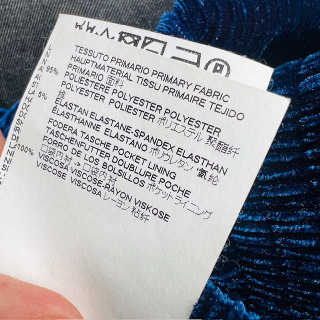 MM6 / MAISON MARGIELA / blue velvet pants / made in italy / s/m (3906373565817496060)