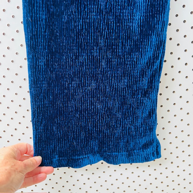 MM6 / MAISON MARGIELA / blue velvet pants / made in italy / s/m (3906373569503482757)