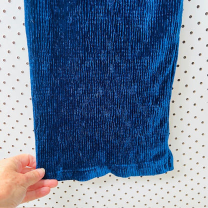 MM6 / MAISON MARGIELA / blue velvet pants / made in italy / s/m (3906373569503482757)