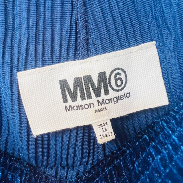 MM6 / MAISON MARGIELA / blue velvet pants / made in italy / s/m (3906373574830994847)