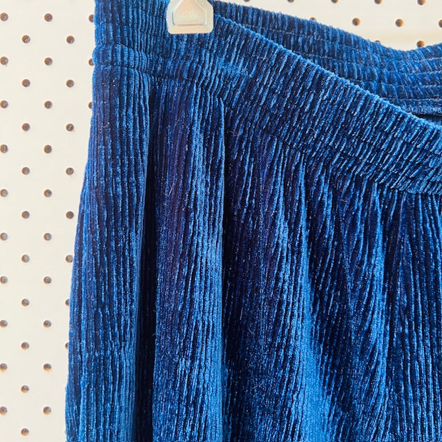 MM6 / MAISON MARGIELA / blue velvet pants / made in italy / s/m (3906373576576448715)
