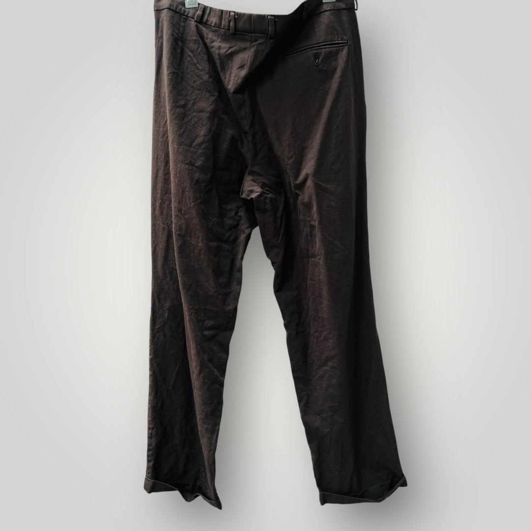vintage / pleat front mens pants / wool / s/m (3906373972659393526)