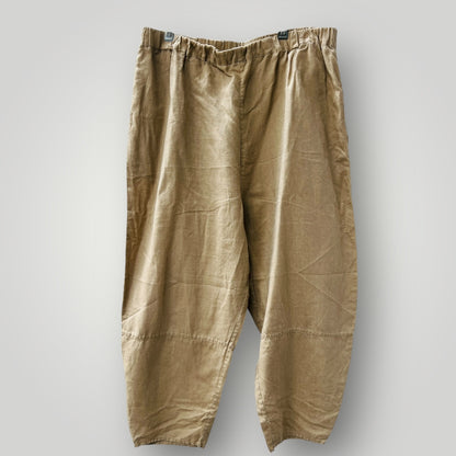 VIVID / 100% linen / barrel leg pants / m (3906373978270319834)