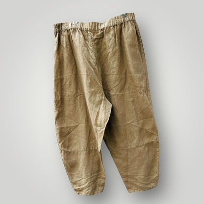 VIVID / 100% linen / barrel leg pants / m (3906373980436462075)