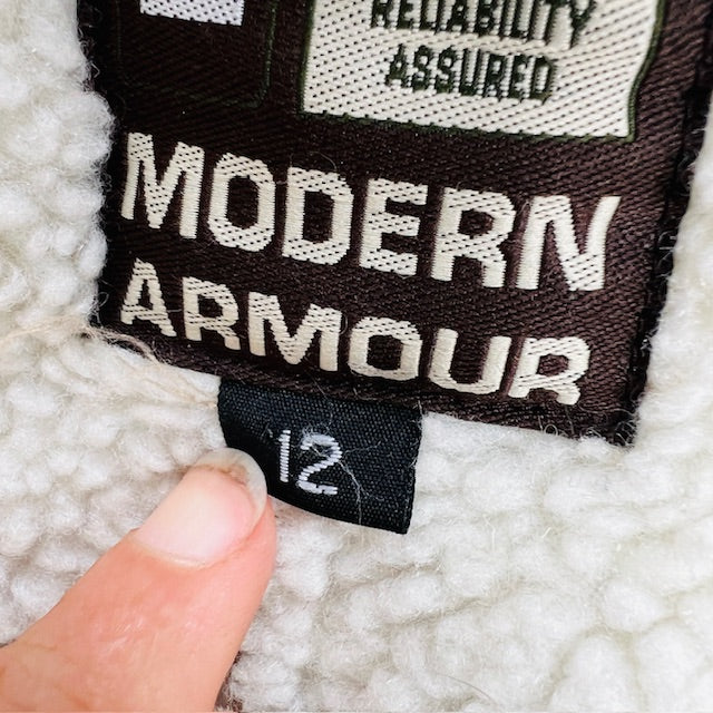 Y2k vintage / faux shearling jacket / M one 11 / 12 (3906717017737850441)