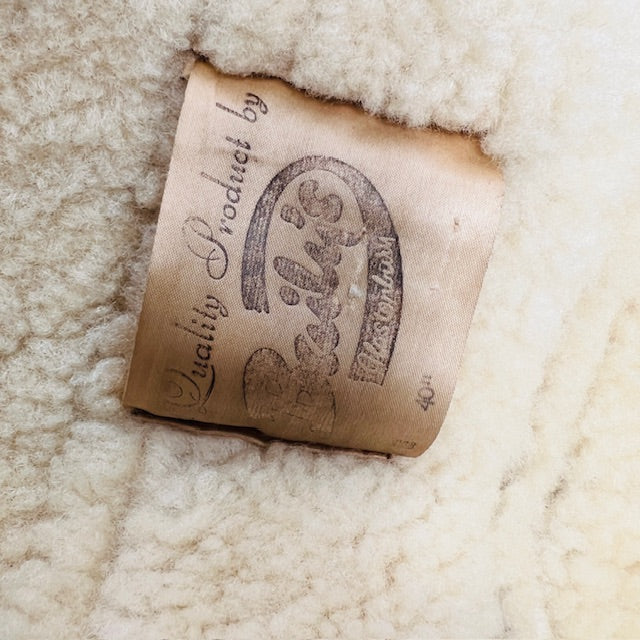 1970s british vintage / BAILY'S GLASTONBURY / suede sheepskin shearling jacket (3906717040064446227)