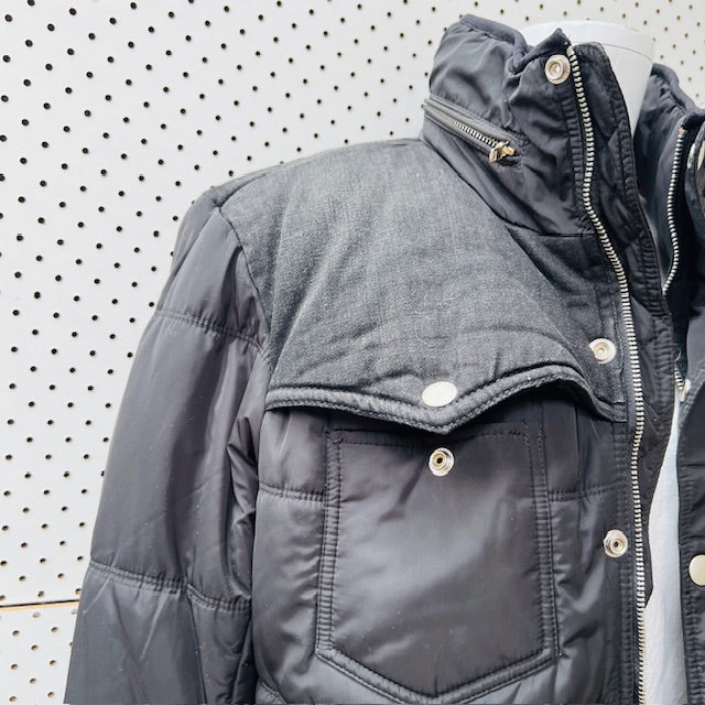 DIESEL / padded jacket with feature buttons and zips / XL (3906717060334056125)