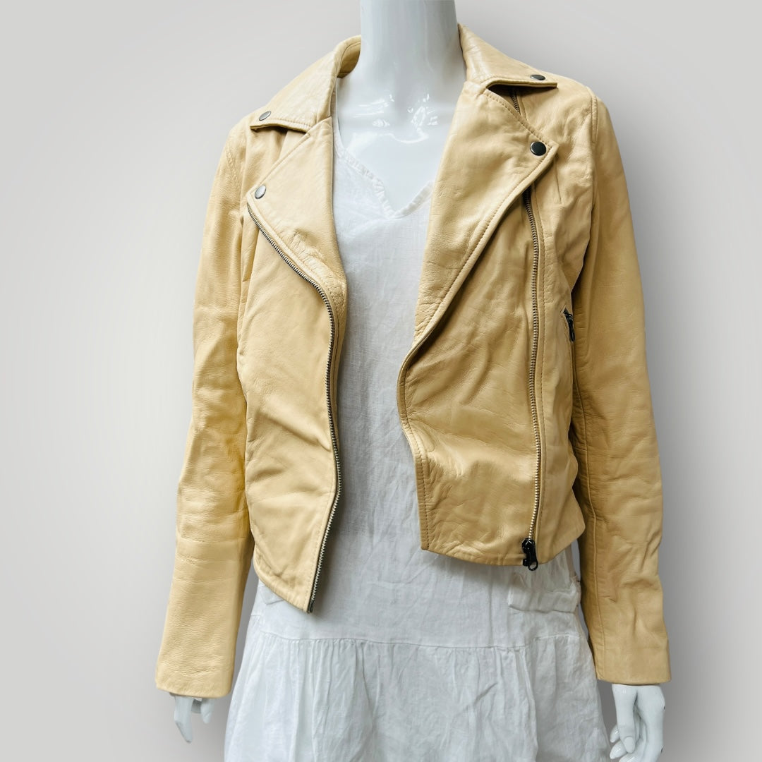 Muubaa / Indus Stone Leather Biker / $1000rrp (3906717269507258551)