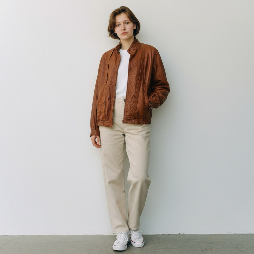 1960s nz vintage / PALAZZI / butter soft brown leather jacket / m (3906790009798236908)