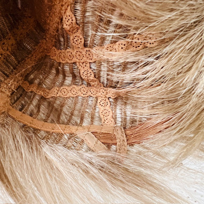 ash blonde / short hair wig (3906882808105547109)