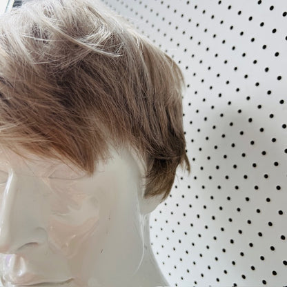 ash blonde / short hair wig (3906882812164441947)