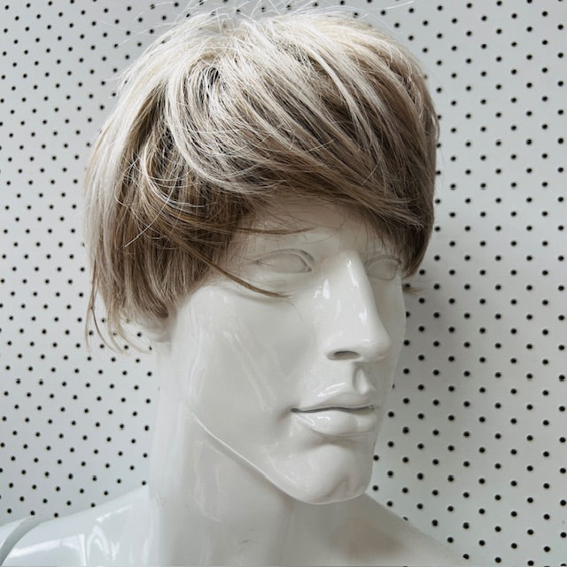 ash blonde / short hair wig (3906882818821321214)