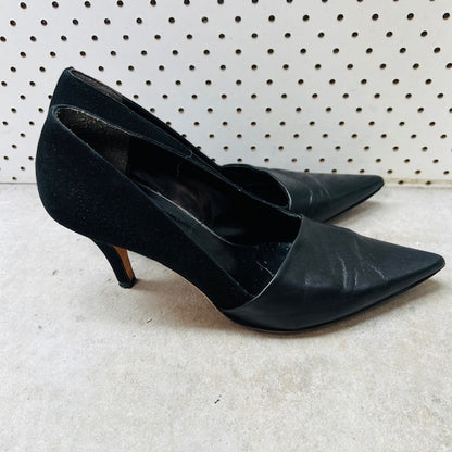 OXITALY / black leather pumps / 40 (3906882978526826797)