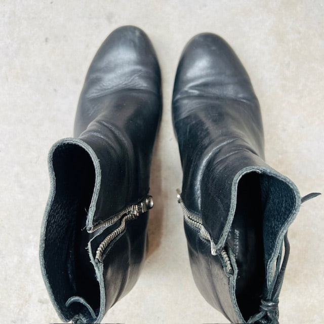 EMPORIO ITALIA / leather boots / made in italy / 40 (3906883055006916403)