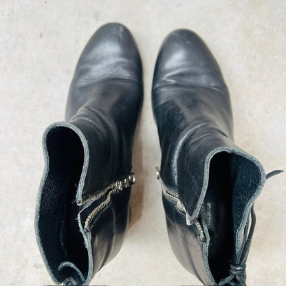 EMPORIO ITALIA / leather boots / made in italy / 40 (3906883055006916403)