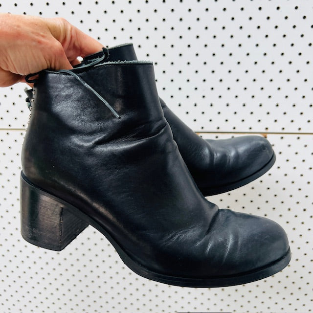 EMPORIO ITALIA / leather boots / made in italy / 40 (3906883061252332656)