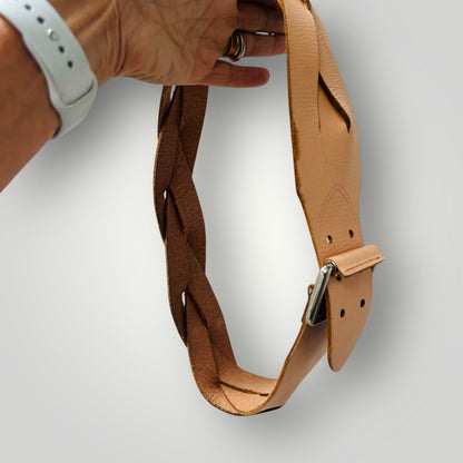 COUNTRY ROAD / braided leather belt / m (3906883675320548600)