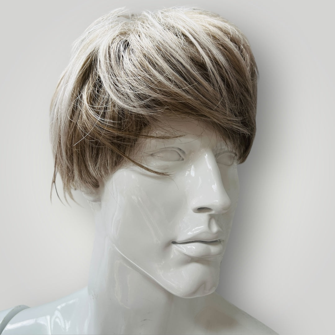 ash blonde / short hair wig (3906883679715136819)