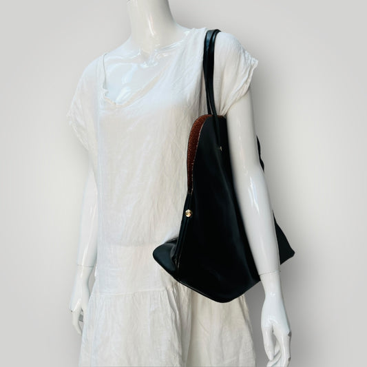 ZARA / leather tote (3906984533609772138)