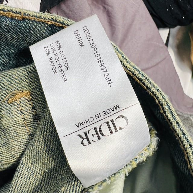 CIDER / wide legged baggy jeans / 1XL (3907128563780723049)