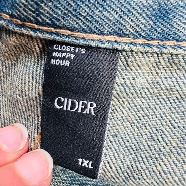 CIDER / wide legged baggy jeans / 1XL (3907128565688834159)