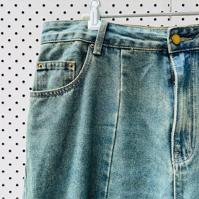 CIDER / wide legged baggy jeans / 1XL (3907128569867646376)