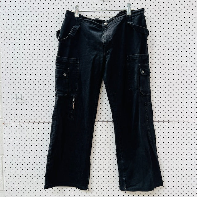 VERSACE / black jeans / 30 (3907128598933362552)