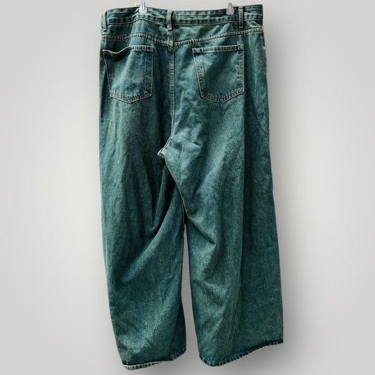 CIDER / wide legged baggy jeans / 1XL (3907128800983721301)