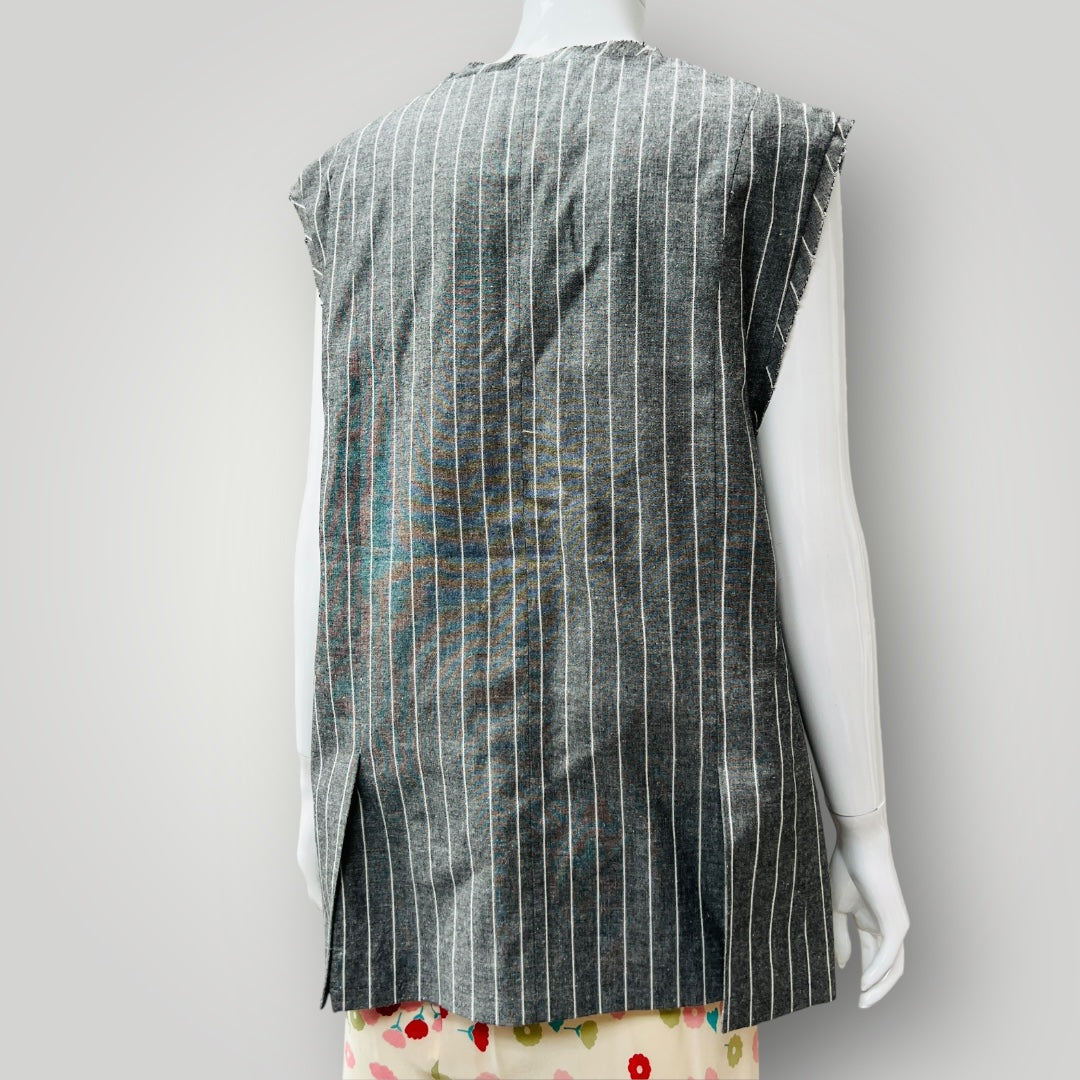 DISSH / ollie state stripe oversized vest / 12 (3907128814690483362)