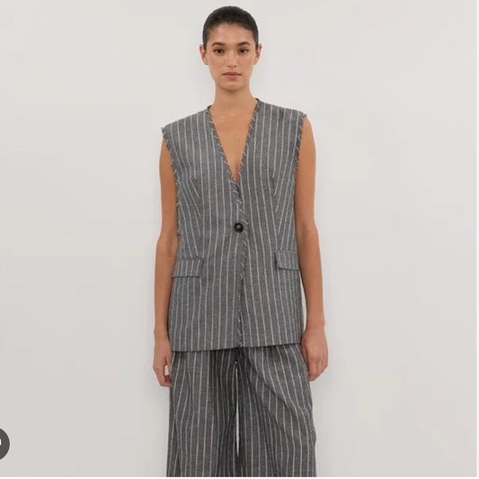 DISSH / ollie state stripe oversized vest / 12 (3907129547825049345)
