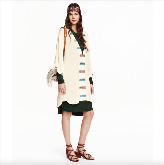 h&m studio 2016 / silk linen tunic / s (3907426186538271438)