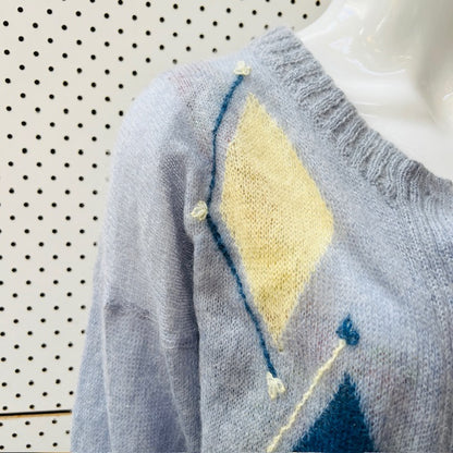 1960s nz vintage / ASPIRING / mohair cardigan / s (3907495888605193355)