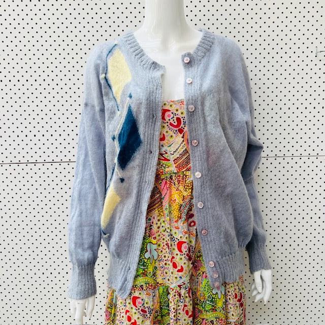 1960s nz vintage / ASPIRING / mohair cardigan / s (3907495890192418547)