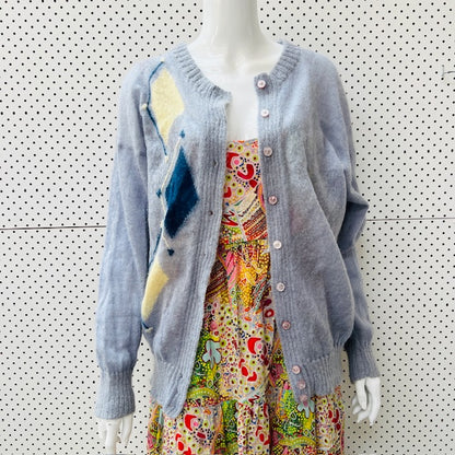 1960s nz vintage / ASPIRING / mohair cardigan / s (3907495890192418547)