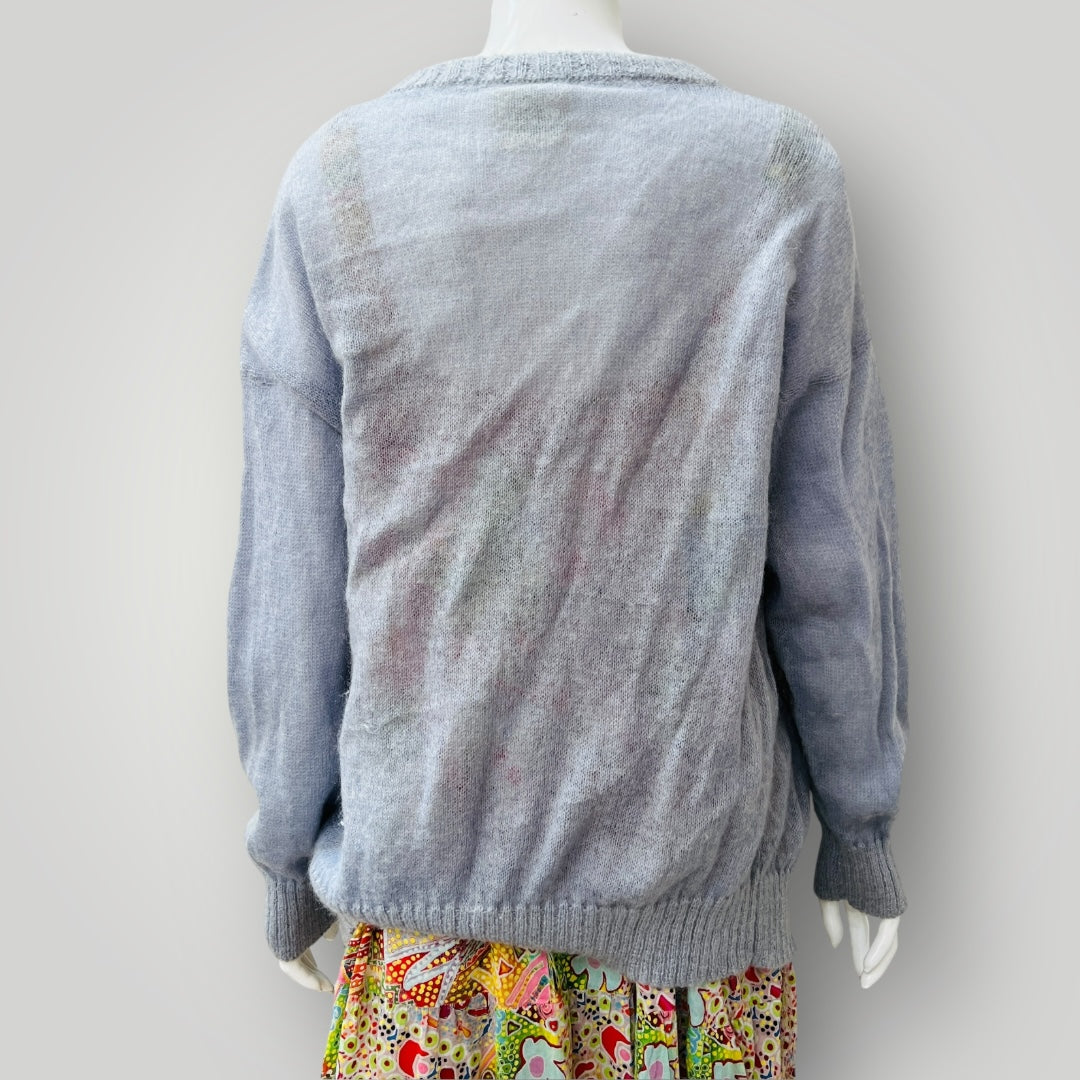 1960s nz vintage / ASPIRING / mohair cardigan / s (3907496115760295666)