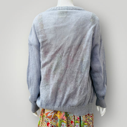 1960s nz vintage / ASPIRING / mohair cardigan / s (3907496115760295666)