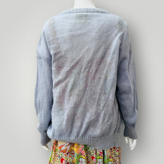 1960s nz vintage / ASPIRING / mohair cardigan / s (3907496115760295666)