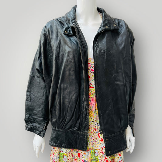 1980s nz vintage / KINGS ROAD / Proper NZ made leather jacket / 12 (3907496122122344820)