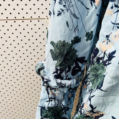 VASSALLI / blue patterned top / 14 (3907568519800950492)