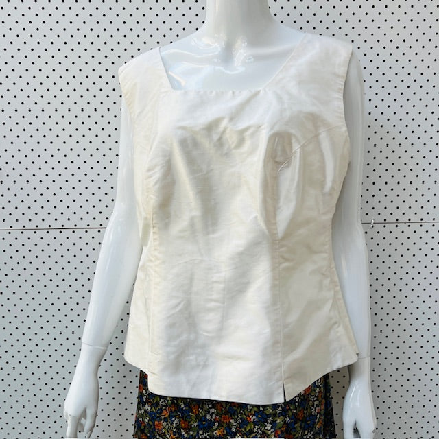 SMITH + BOSTON / silk tank / 14 / made in nz (3907568540813927421)